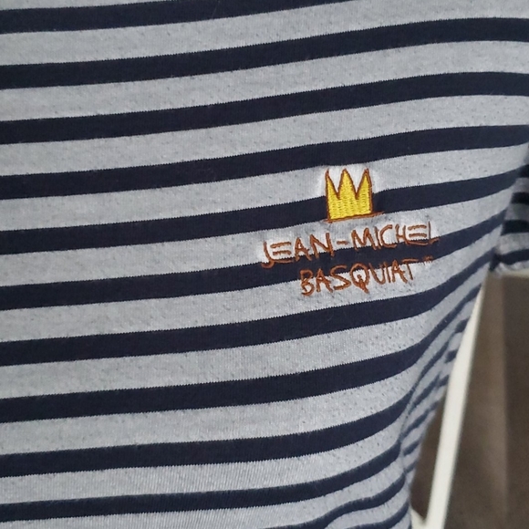 Rare SPRZ-NY Jean-Michel Basquiat MoMA Striped T - Picture 2 of 8